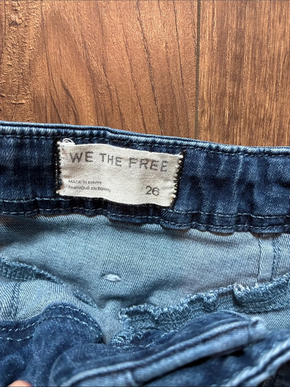 Free People Libre High Rise Wide Leg Jeans — Dark Blue Denim